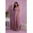 Women's strapless tulle party dress (S/M/L ONE SIZE) ITALIAN FASHION IM923001 pink 34