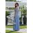 Women's strapless tulle party dress (S/M/L ONE SIZE) ITALIAN FASHION IM923001 Light blue 36