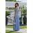 Women's strapless tulle party dress (S/M/L ONE SIZE) ITALIAN FASHION IM923001 Light blue 36