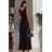 Women's strapless tulle party dress (S/M/L ONE SIZE) ITALIAN FASHION IM923001 black 40