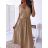 Women's long summer dress with straps (S/M ONE SIZE) ITALIAN FASHION IMD24194/DU