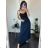 Women's Warm Long Sleeve Dress (L / XL ONE SIZE) ITALIAN FASHION IM421MIA