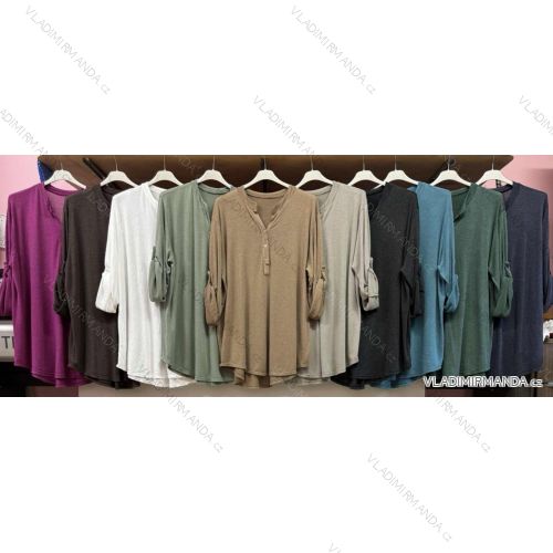 Tunic / blouse long sleeve women's oversized (3XL / 4XL ONE SIZE) ITALIAN FASHION IMWQ2191650