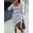 Women's Long Chiffon Short Sleeve Dress (S/M ONE SIZE) ITALIAN FASHION IMWGS231048