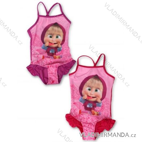 One-piece swimwear masha and bear baby girl (3-8 years) SETINO 910-441