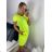 Tunic t-shirt women (uni s / m) ITALIAN FASHION IMM2005 -   žlutá neon -   S / M