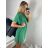 Icecool Women's Oversize Summer Short Sleeve Dress (S/M/L ONE SIZE) ITALIAN FASHION IMM24M6742 -   green -   M / L