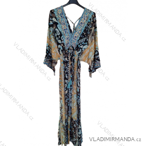 Women's Long Sleeve Summer Shirt Dress (S/M/L ONE SIZE) INDIAN FASHION IMWY23123