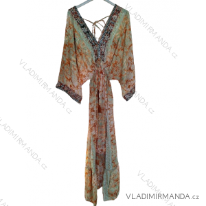 Women's Long Sleeve Summer Shirt Dress (S/M/L ONE SIZE) INDIAN FASHION IMWY23123