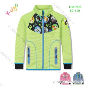 Zip-up sweatshirt for children, infants, girls and boys (80-110) KUGO HM1990N