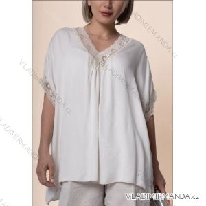 Women's Oversize Long Sleeve Extended Shirt (S/M ONE SIZE) ITALIAN FASHION IMPLI2234690