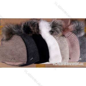 Knitted winter hat with lace feminine (uni) PAMAMI A00006