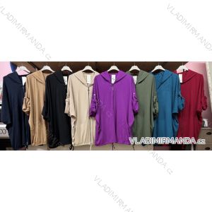 Long Sleeve Dress with Pendant Women's Oversized (3XL / 4XL ONE SIZE) ITALIAN FASHION IMWQ2115022