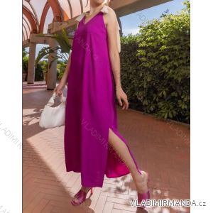 Women's Long Chiffon Short Sleeve Dress (S/M ONE SIZE) ITALIAN FASHION IMWGS231048