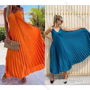 Women's Long Chiffon Short Sleeve Dress (S/M ONE SIZE) ITALIAN FASHION IMWGS231048