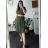 Women's Summer Boho Long Short Sleeve Dress (S/M ONE SIZE) ITALIAN FASHION IMPLI223787