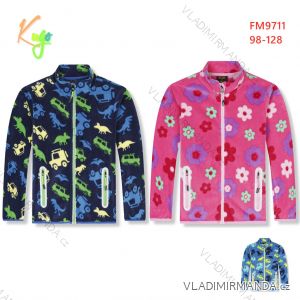 Zip-up sweatshirt for children's girls (98-128) KUGO WM0869