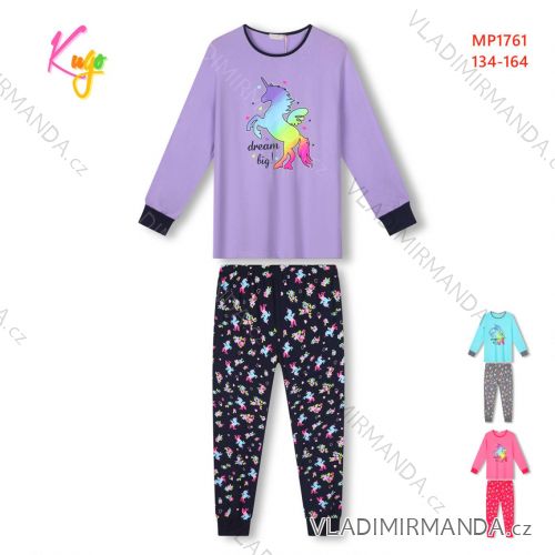 Girls' long pajamas (134-164) KUGO MP1331