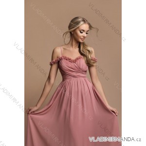 Women's Long Elegant Strapless Party Dress (SL) FRENCH FASHION FMPEL23DORIANE