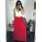 Women's Long Viscose Skirt With Belt (S/M ONE SIZE) ITALIAN FASHION IMHMS24267