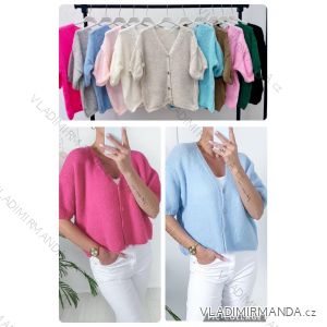 Women's Knitted Thin Long Sleeve Sweater (S/M ONE SIZE) ITALIAN FASHION IMWL233230