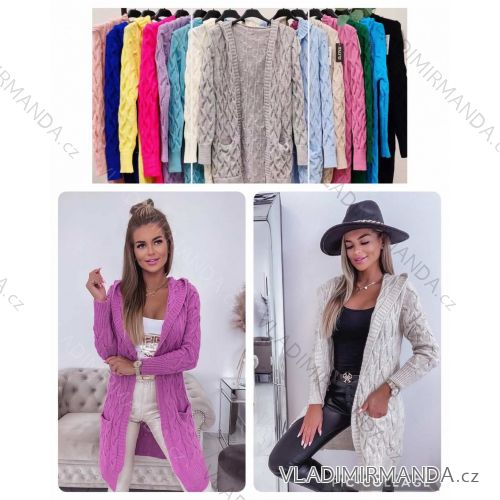 Women's Long Sleeve Cardigan (S/M ONE SIZE) ITALIAN FASHION IMWKK232891