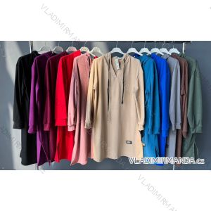 Hoodie Velvet Hooded Long Sleeve Women's Plus Size Dress (L/XL/2XL ONE SIZE) ITALIAN FASHION IM4221269