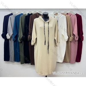 Hoodie Velvet Hooded Long Sleeve Women's Plus Size Dress (L/XL/2XL ONE SIZE) ITALIAN FASHION IM4221269