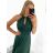 Women's Sleeveless Long Party Dress (S/M ONE SIZE) ITALIAN FASHION IMM24M156 -   beige -   S / M