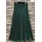 Women's Long Sleeve Summer Dress (S/M ONE SIZE) ITALIAN FASHION IMPES238990 green khaki S / M