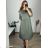 Casual Dress Cotton 3/4 Sleeve Women's Plus Size (40-50) POLISH FASHION PMF24MARGARITA