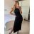 Long formal elegant ball gown dress (UNI s-m) ITALIAN FASHION IMM20FL5620 -   black -   S / M