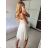 Women's Strapless Long Party Dress (S/M ONE SIZE) ITALIAN FASHION IMPSH2360055 -   white -   S / M