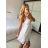 Women's Strapless Long Party Dress (S/M ONE SIZE) ITALIAN FASHION IMPSH2360055 -   white -   S / M