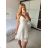 Women's Strapless Long Party Dress (S/M ONE SIZE) ITALIAN FASHION IMPSH2360055 -   white -   S / M