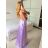 Women's Long Elegant Strapless Dress (S/M ONE SIZE) ITALIAN FASHION IMPBB24B23832 -   purple -   S / M