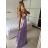 Women's Long Elegant Strapless Dress (S/M ONE SIZE) ITALIAN FASHION IMPBB24B23832 -   purple -   S / M