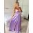 Women's Long Elegant Strapless Dress (S/M ONE SIZE) ITALIAN FASHION IMPBB24B23832 -   purple -   S / M