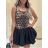 Women's Elegant Belt Long Sleeve Dress (S/M ONE SIZE) ITALIAN FASHION IMM23UN6139