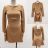 Women's Elegant Long Sleeve Dress (S/M ONE SIZE) ITALIAN FASHION IMM24M35205