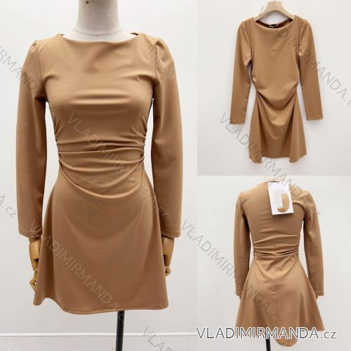 Women's Elegant Long Sleeve Dress (S/M ONE SIZE) ITALIAN FASHION IMM24M35205