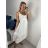 Women's strapless summer dress (S/M ONE SIZE) ITALIAN FASHION IM4235416 S/M white