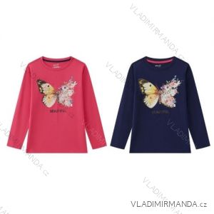 T-shirt long sleeve girls (98-128) WOLF S2442