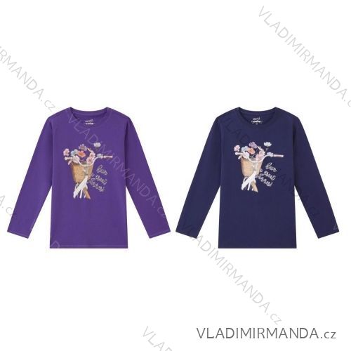 Nightgown with short sleeves for children, teenagers, girls (134-164) WOLF S2384