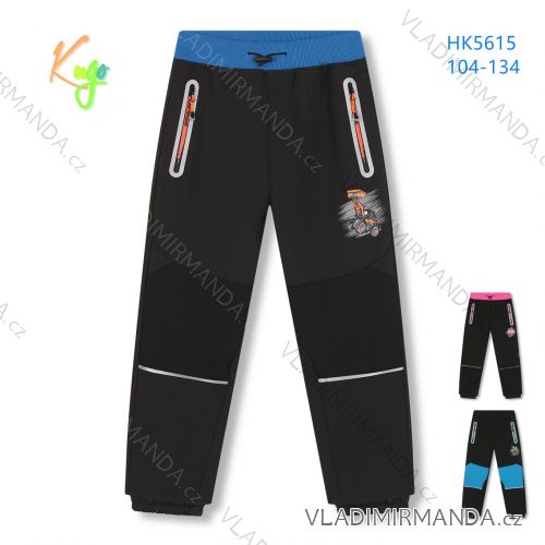 Softshell pants insulated with fleece children's girls and boys(104-134) KUGO HK1803-2