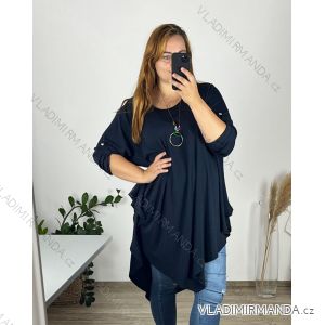 Tunic with pendant long sleeve women's plus size (58/60 ONE SIZE) ITALIAN FASHION IMWQ24130