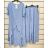 Šaty letní na ramínka dámské (S/M ONE SIZE) ITALSKÁ MÓDA IMPBB22B21841 Light blue S / M