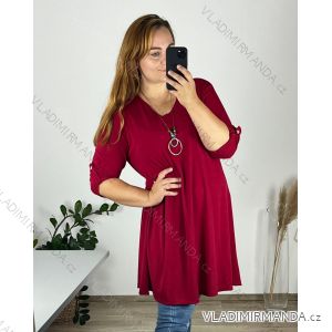 Tunic / blouse long sleeve women's oversized (3XL / 4XL ONE SIZE) ITALIAN FASHION IMWQ2191650