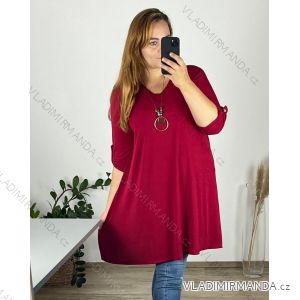 Tunic / blouse long sleeve women's oversized (3XL / 4XL ONE SIZE) ITALIAN FASHION IMWQ2191650