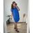 Women's Plus Size Casual Oversize Short Sleeve Dress (XL/2XL/3XL ONE SIZE) ITALIAN FASHION IM723MUSE